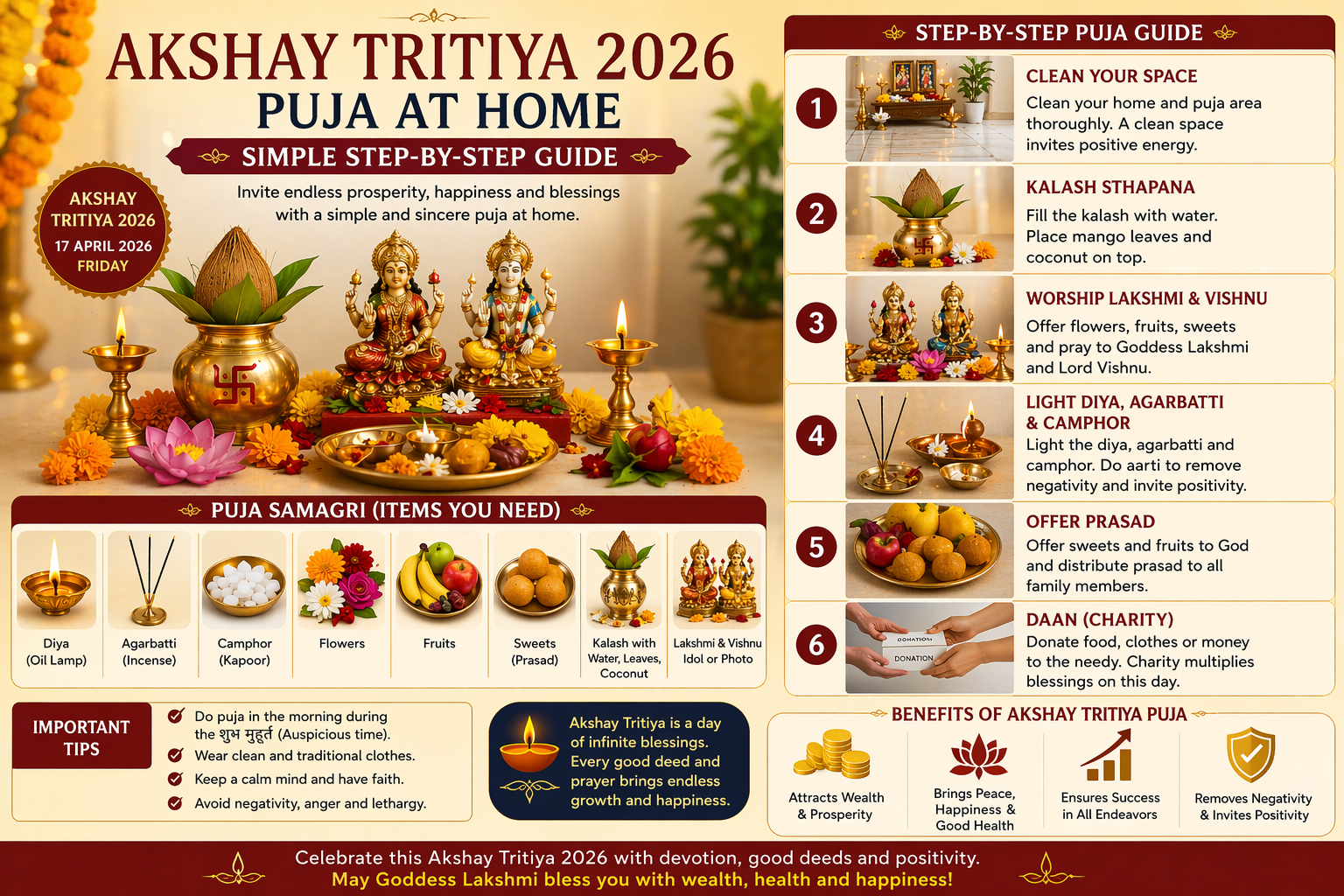 Akshay Tritiya 2026 Puja at Home | Simple Step-by-Step Guide – Art