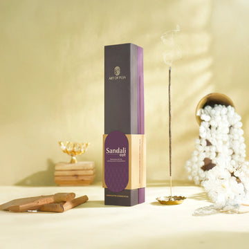 Sandali Handcrafted Incense Sticks (Combo Pack of 2) | Anand (Sandalwood) & Anant (Kesar Chandan)
