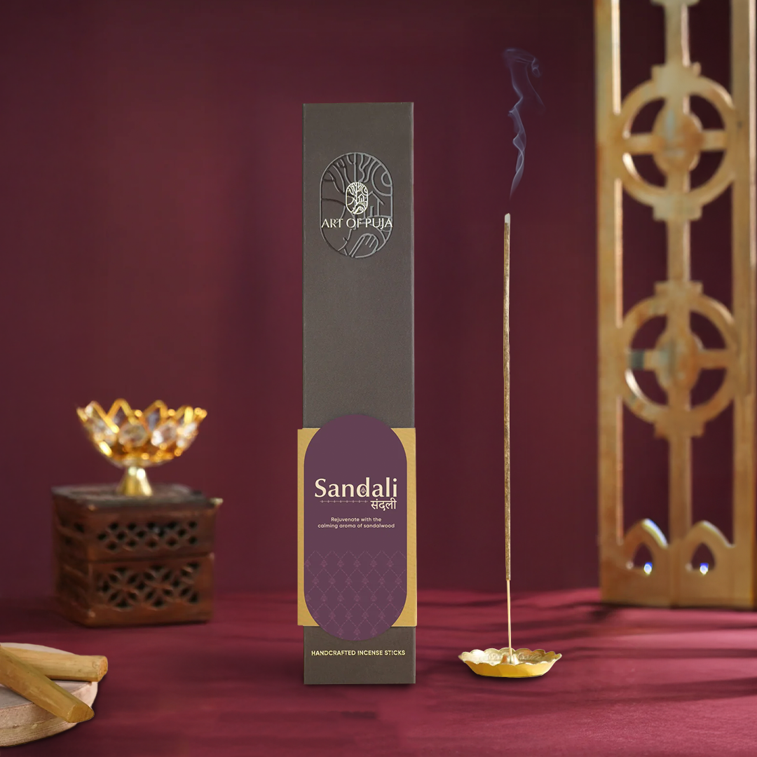 Sandali Handcrafted Incense Sticks (Combo Pack of 2) | Anand (Sandalwood) & Anant (Kesar Chandan)