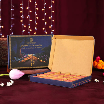 Aagman Diya (Pack of 12) – Grand Celebration with Ayodhya’s Sacred Diyas