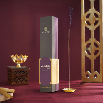 Sandali Handcrafted Incense Sticks (Combo Pack of 2) | Anand (Sandalwood) & Anant (Kesar Chandan)