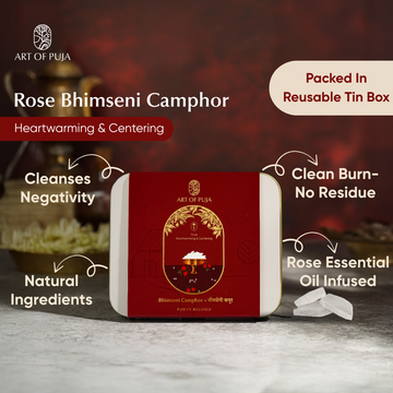 Bhimseni Camphor – Rose Infused