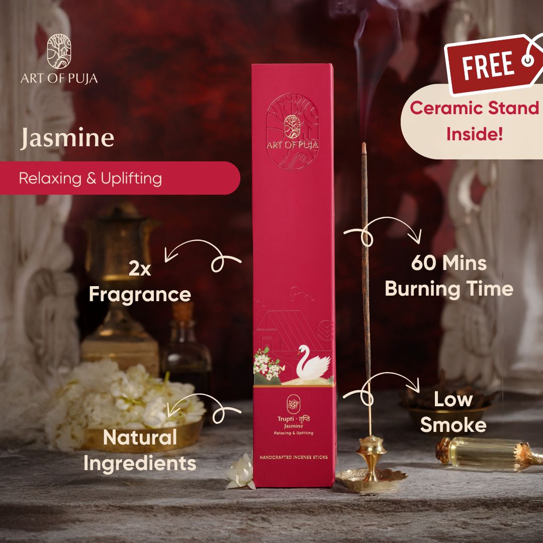 Jasmine Agarbatti Combo Pack | Natural Long Lasting Incense Sticks for Relaxation & Home Puja