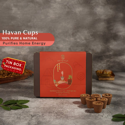 Sambrani Havan Cups For Vastu & Aura Cleansing  (संब्रानी हवन कप )