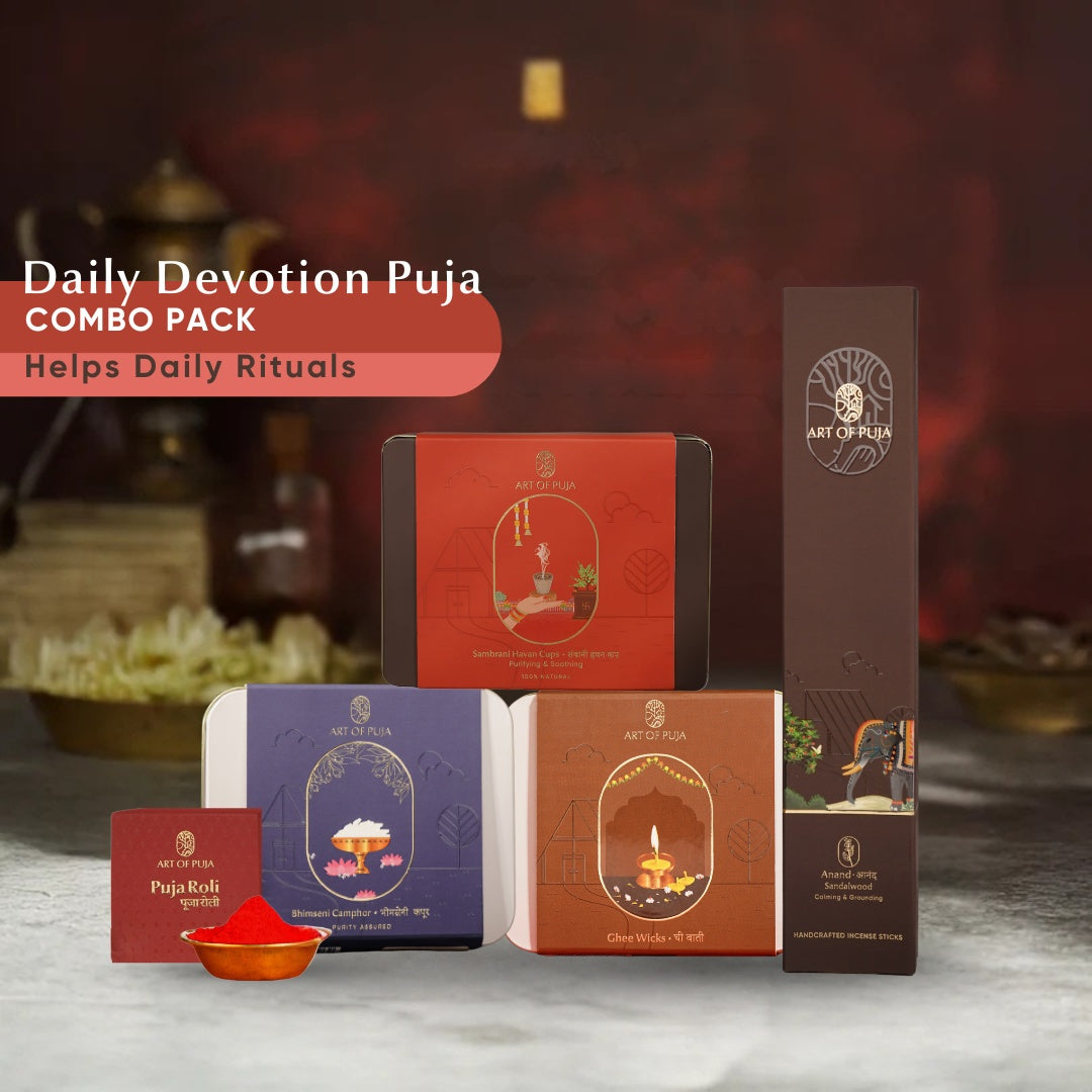 Daily Devotion Puja Combo | Dainik Bhakti Pack for Everyday Puja, Purity & Positive Energy