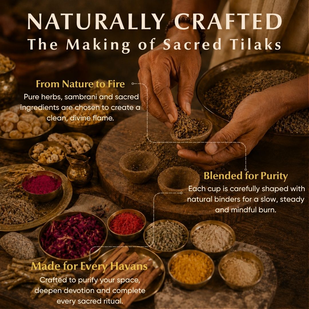 Puja Tilak Combo Pack – Complete Set of Sacred Powders for Every Ritual | Pure • Vibrant • Divine