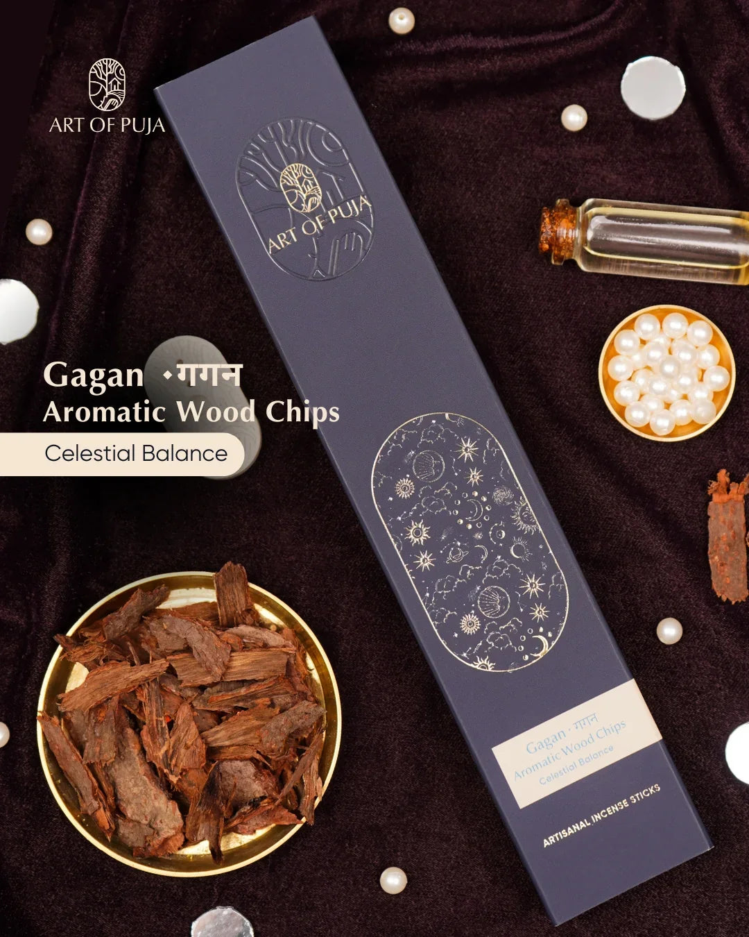 Aromatic Wood Chips Artisanal Incense Sticks
