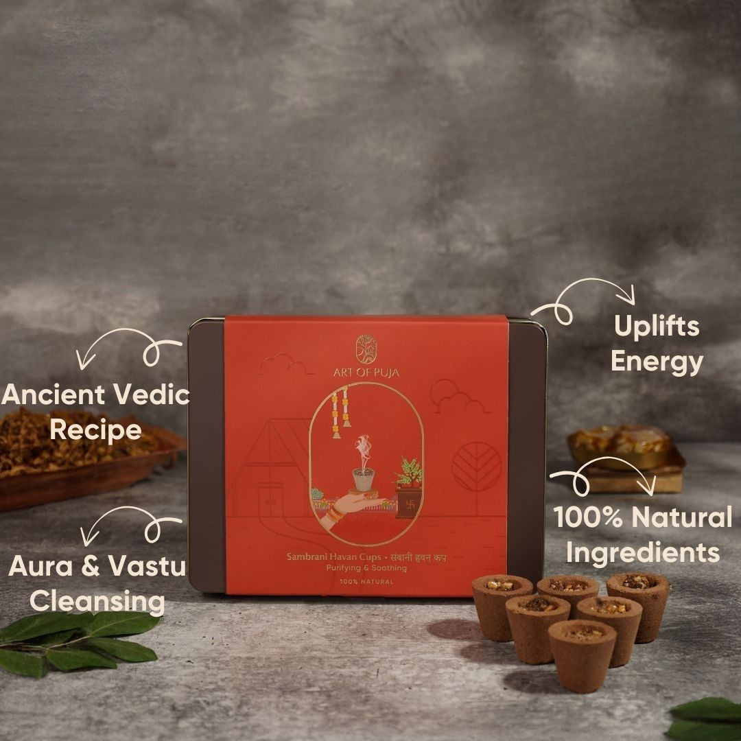 Sambrani Havan Cups For Vastu & Aura Cleansing  (संब्रानी हवन कप )