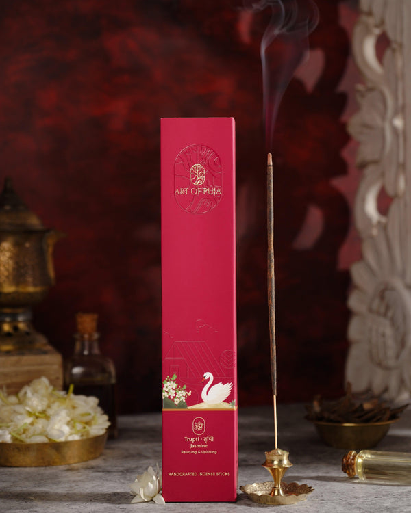 Jasmine Handcrafted Incense Sticks - Art of Puja