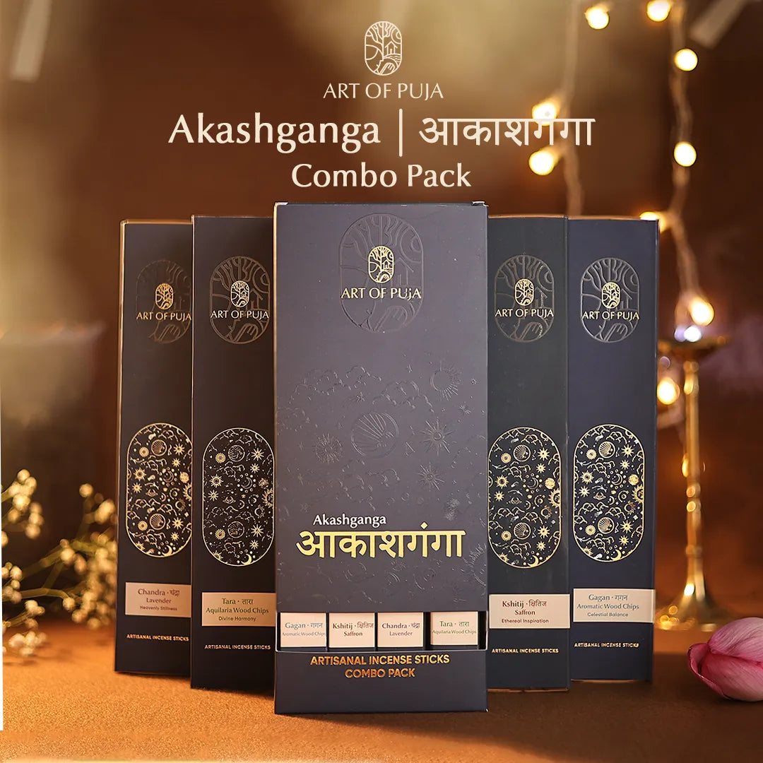 Akashganga Luxury Artisanal Incense Sticks Set – Premium Fragrance Collection | Calm & Divine