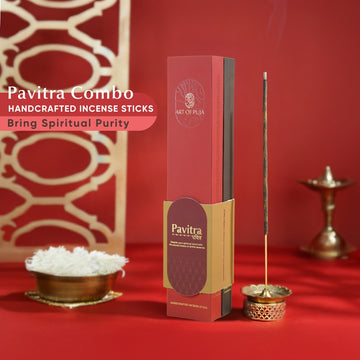 Pavitra Handcrafted Incense Sticks (Combo Pack of 2) | Anand (Sandalwood) & Kripa (Sai Darshan))