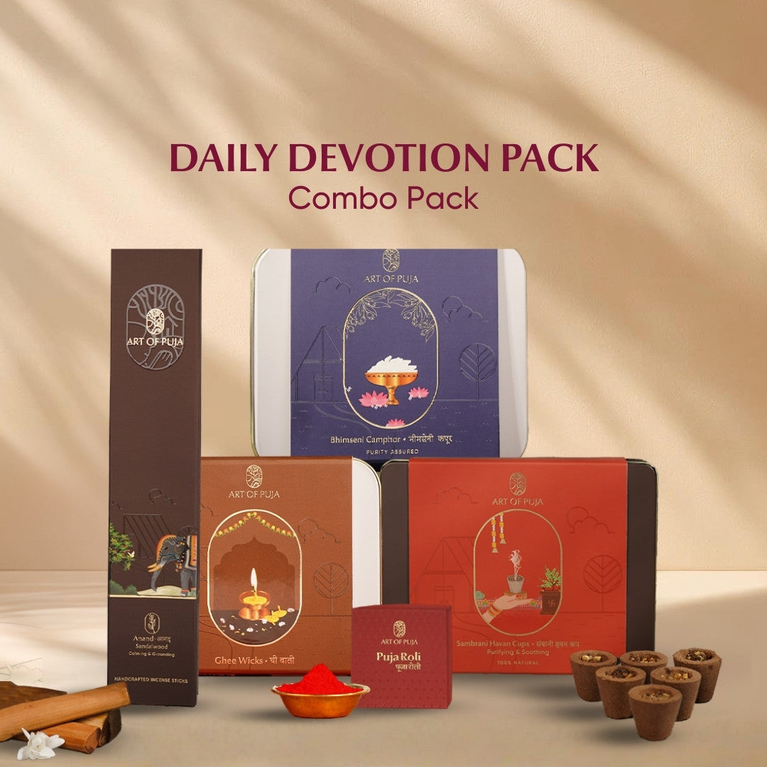 Daily Devotion Puja Combo | Dainik Bhakti Pack for Everyday Puja, Purity & Positive Energy