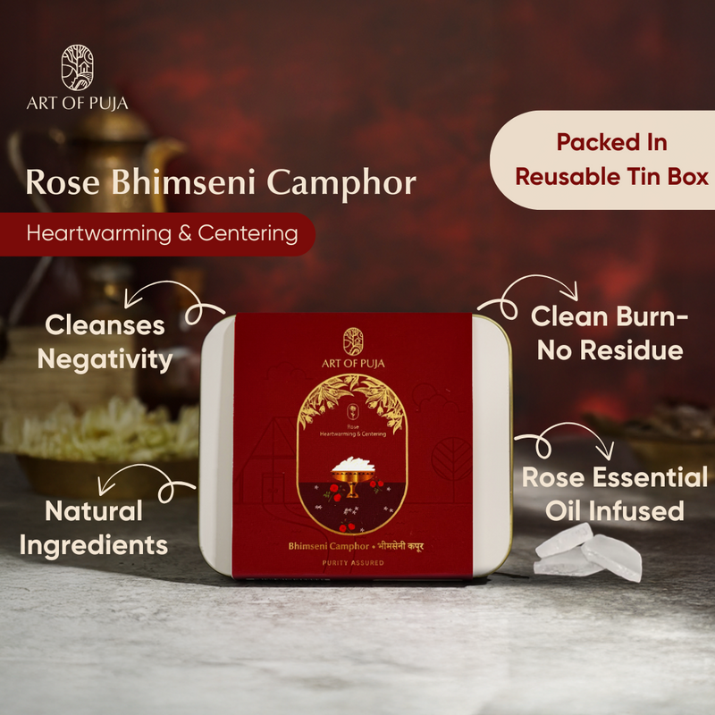 Bhimseni Camphor Combo Pack – Divya Dhara | 6 Pack Premium Camphor Set with Free Diffuser