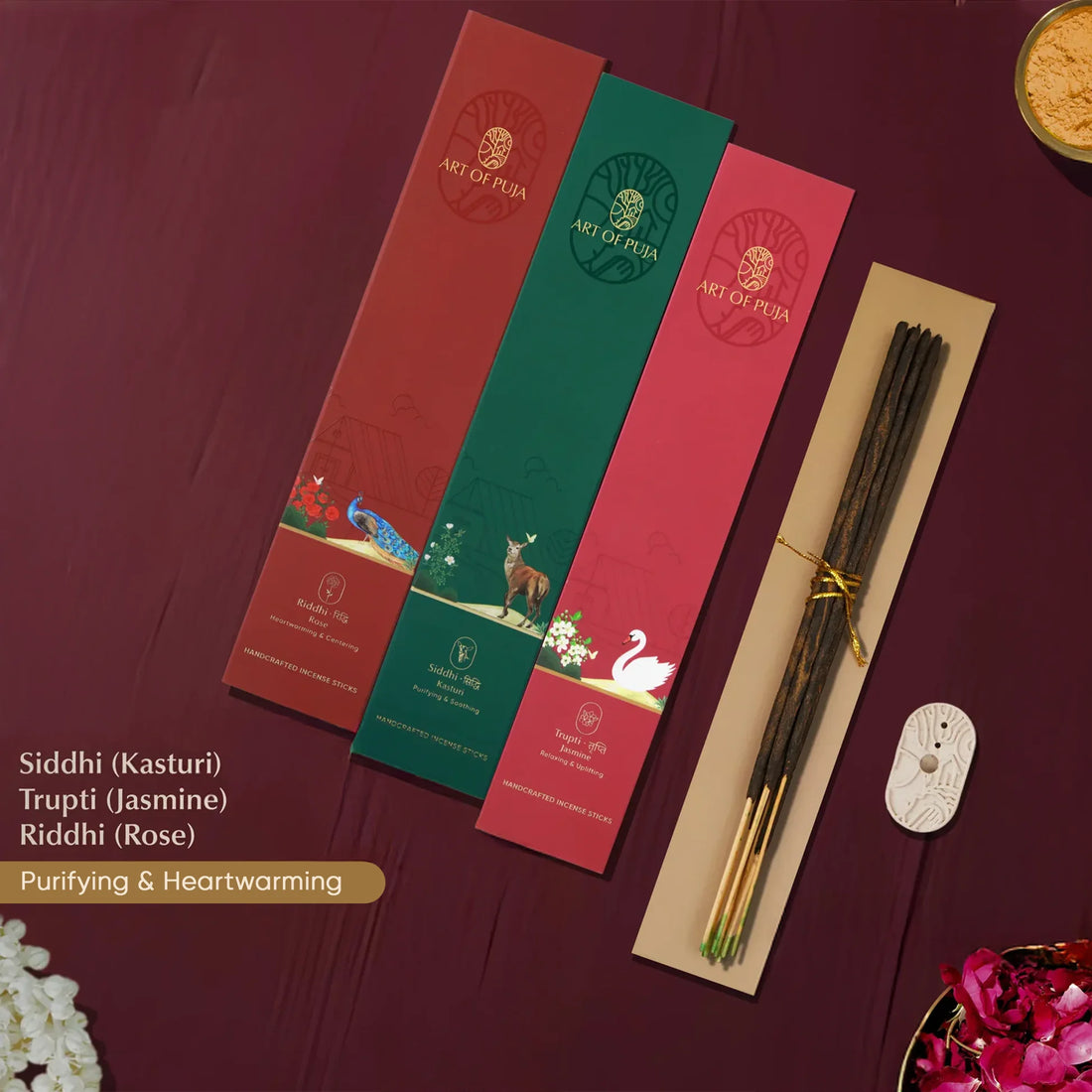 Mood Lifter Combo (Pack of 3) | Rose (Riddhi), Jasmine (Trupti) & Kasturi (Siddhi)