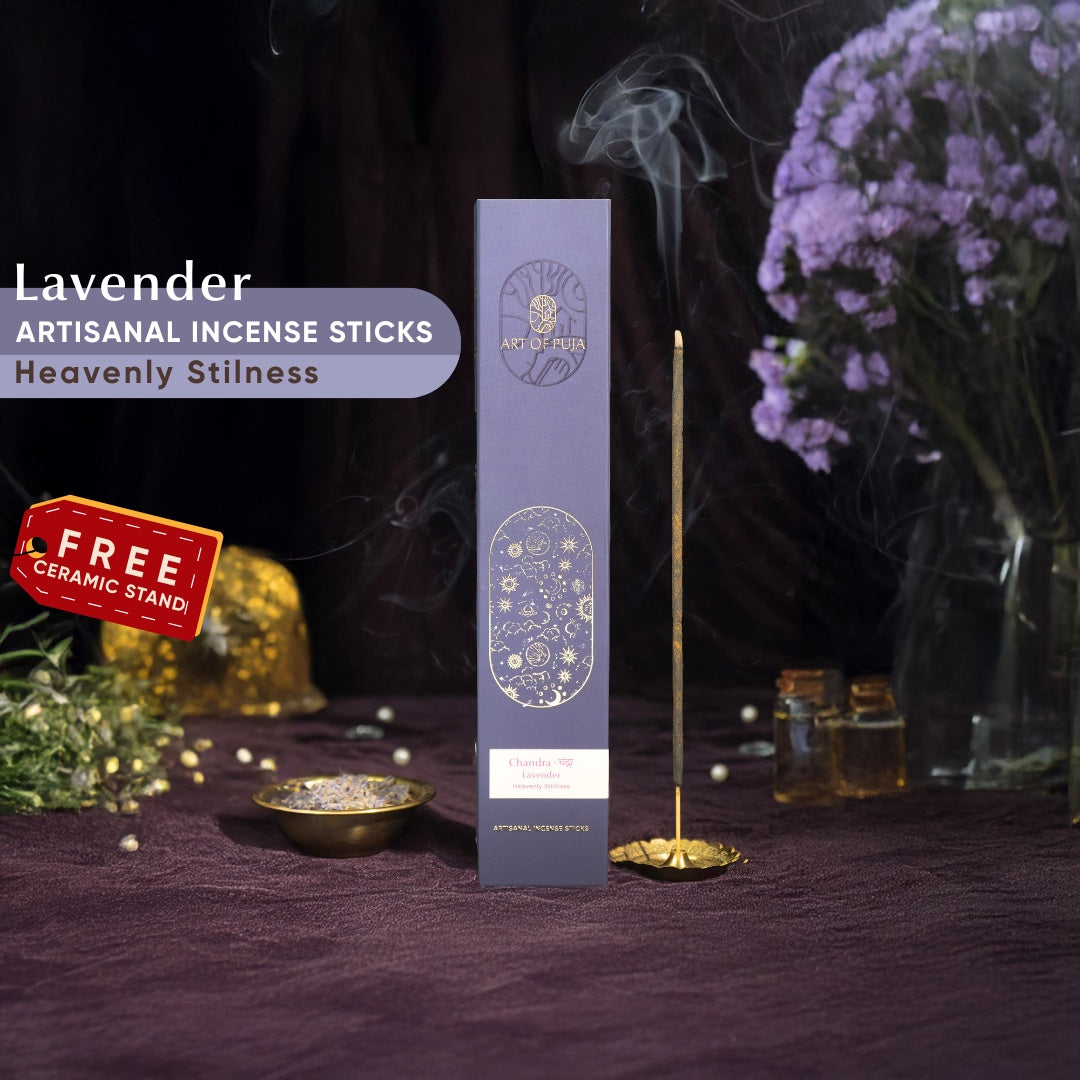 Lavender Artisanal Incense Sticks. Chandra ( चंद्रा )