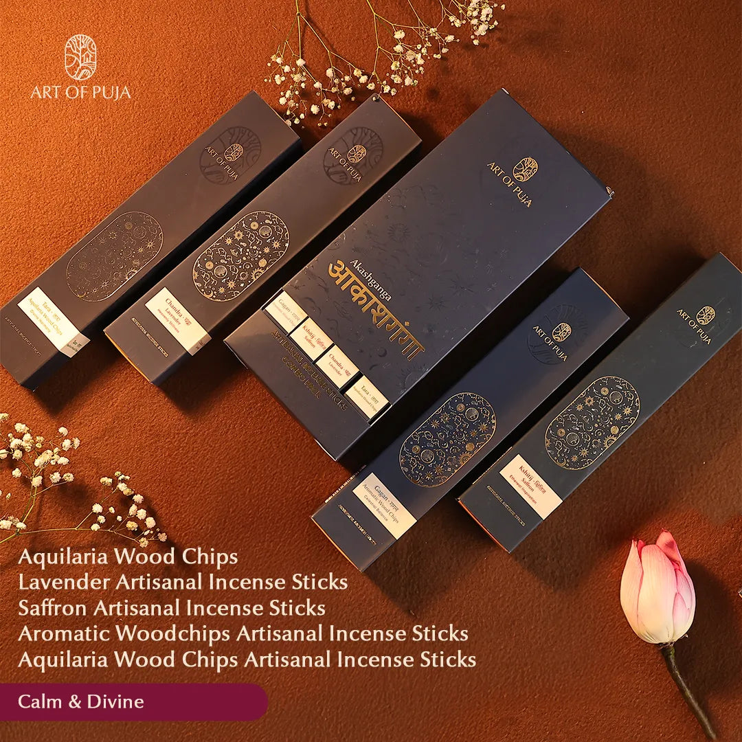 Akashganga Luxury Artisanal Incense Sticks Set – Premium Fragrance Collection | Calm & Divine