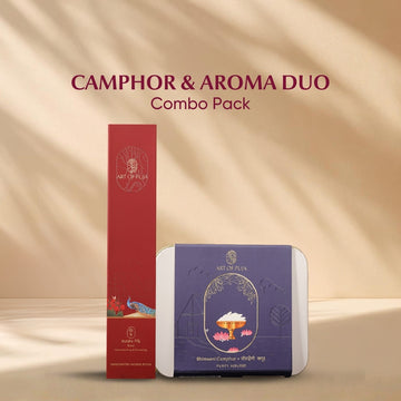 Camphor & Aroma Duo Puja Combo | Kapur Sugandh Sangam for Purity, Positivity & Auspicious Energy