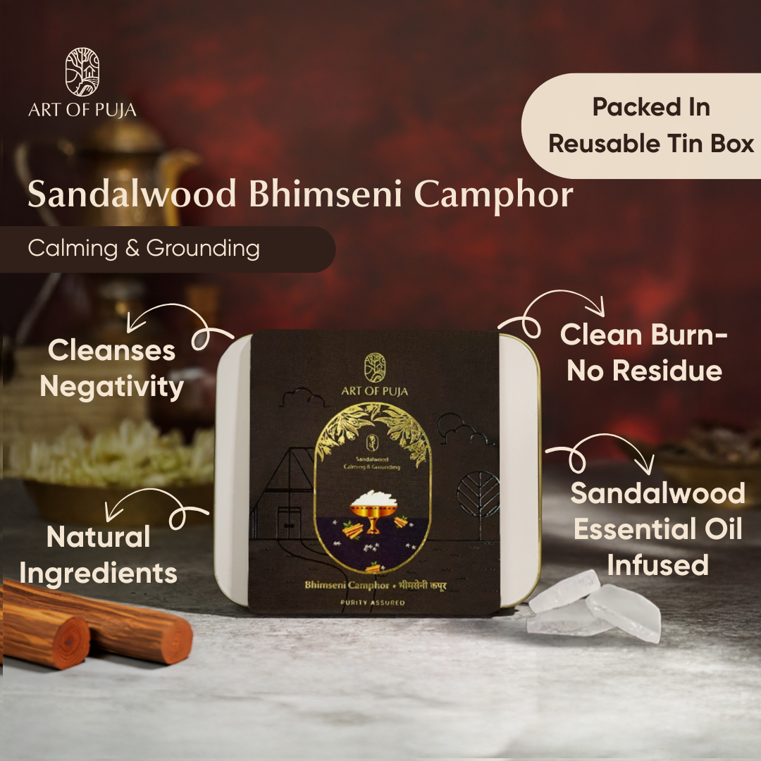 Bhimseni Camphor Combo Pack – Divya Dhara | 6 Pack Premium Camphor Set with Free Diffuser