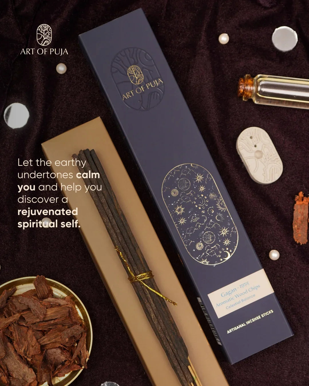 Aromatic Wood Chips Artisanal Incense Sticks