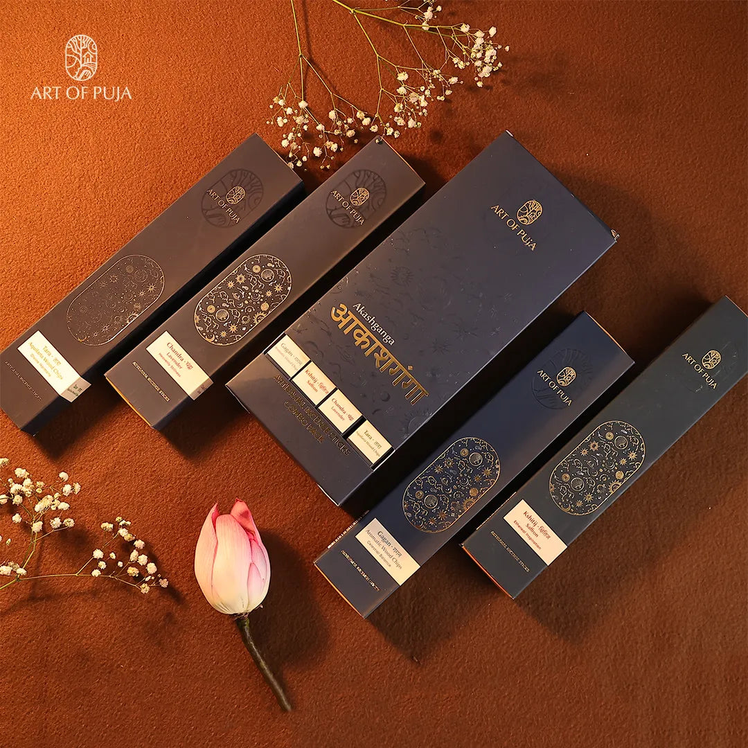 Akashganga Luxury Artisanal Incense Sticks Set – Premium Fragrance Collection | Calm & Divine