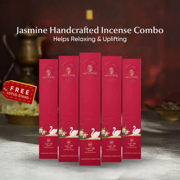 Jasmine Agarbatti Combo Pack | Natural Long Lasting Incense Sticks for Relaxation & Home Puja
