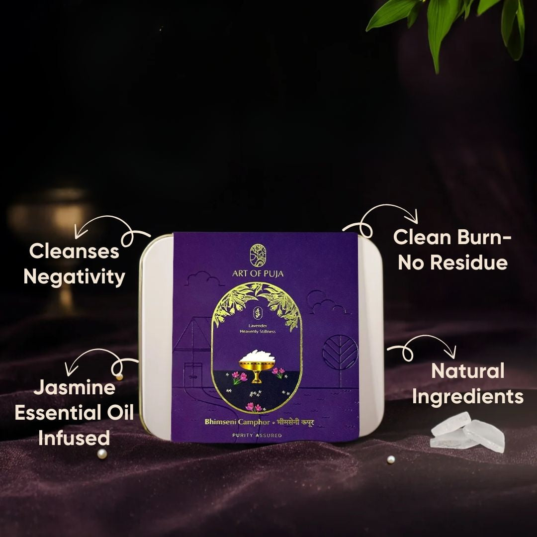 Bhimseni Camphor – Lavander Infused