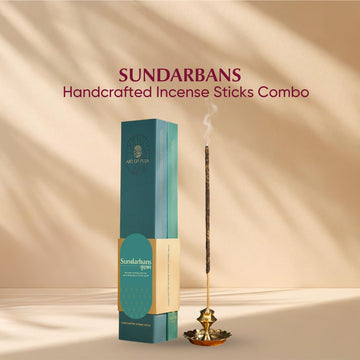 Sundarbans Handcrafted Incense Sticks (Combo Pack of 2) | Siddhi (Kasturi) & Karuna (Rainforest)