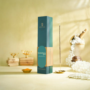 Sundarbans Handcrafted Incense Sticks (Combo Pack of 2) | Siddhi (Kasturi) & Karuna (Rainforest)