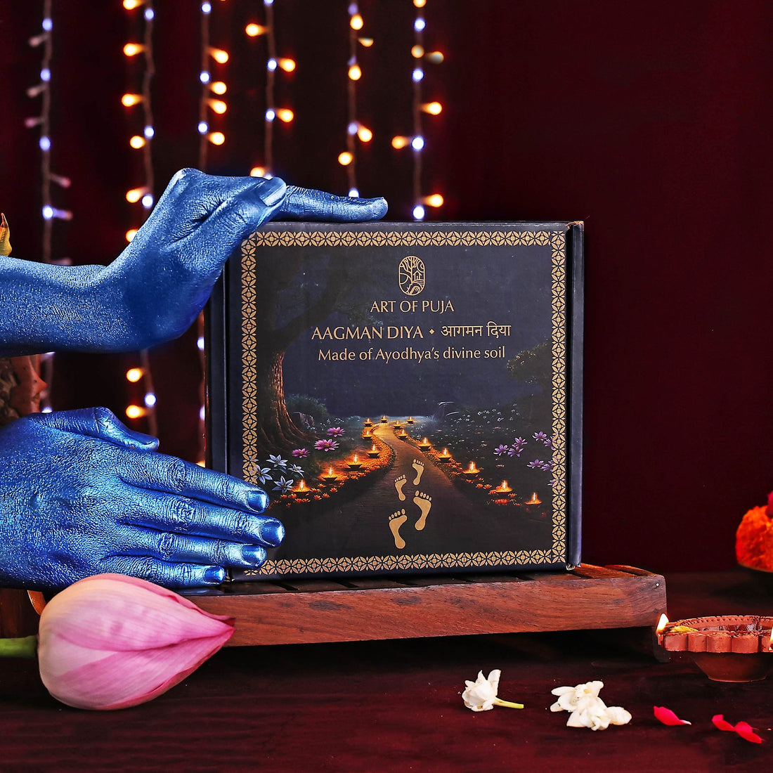 Aagman Diya (Pack of 4) – Made from Ayodhya’s Sacred Soil