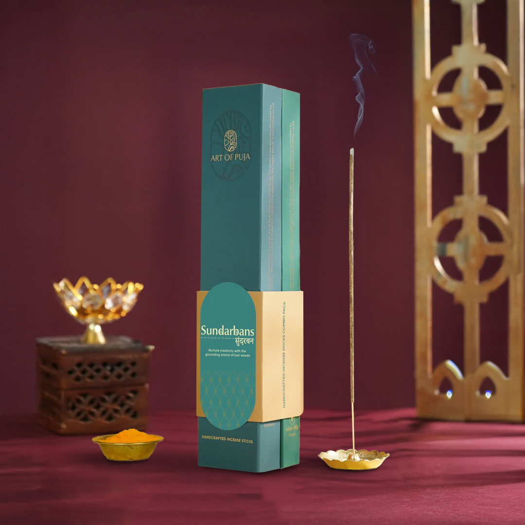 Sundarbans Handcrafted Incense Sticks (Combo Pack of 2) | Siddhi (Kasturi) & Karuna (Rainforest)