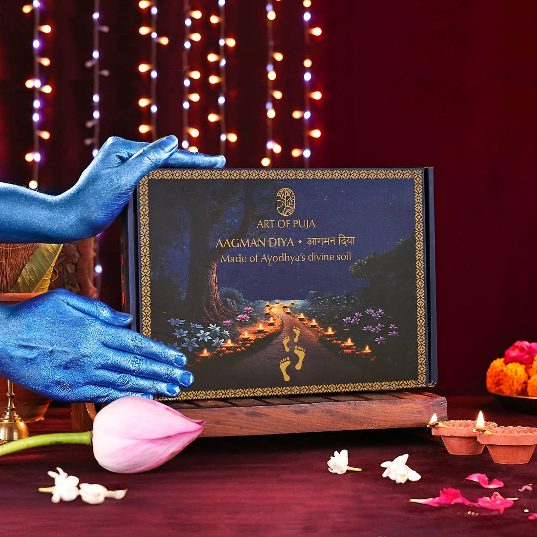 Aagman Diya (Pack of 12) – Grand Celebration with Ayodhya’s Sacred Diyas