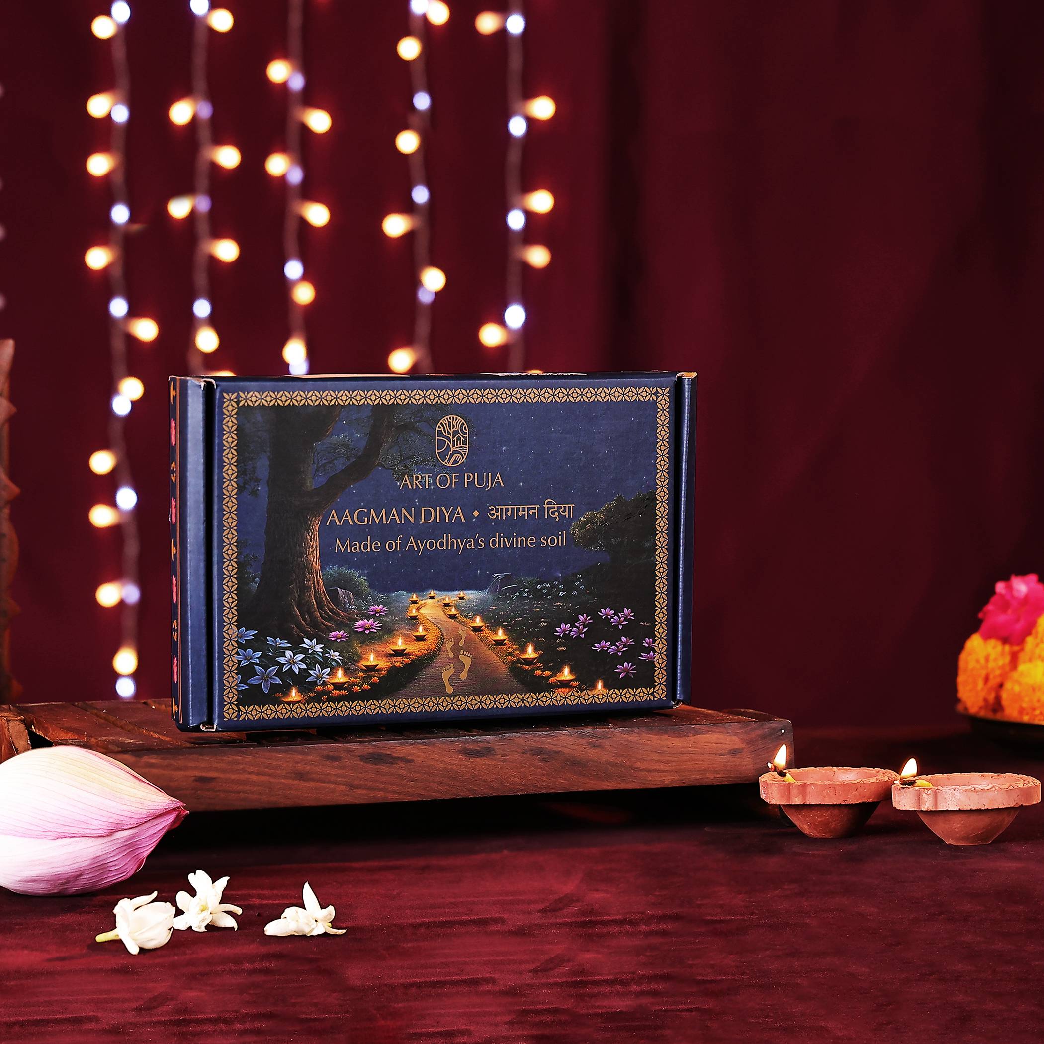 Aagman Diya – Pack of 6 | Made from Ayodhya’s Sacred Soil