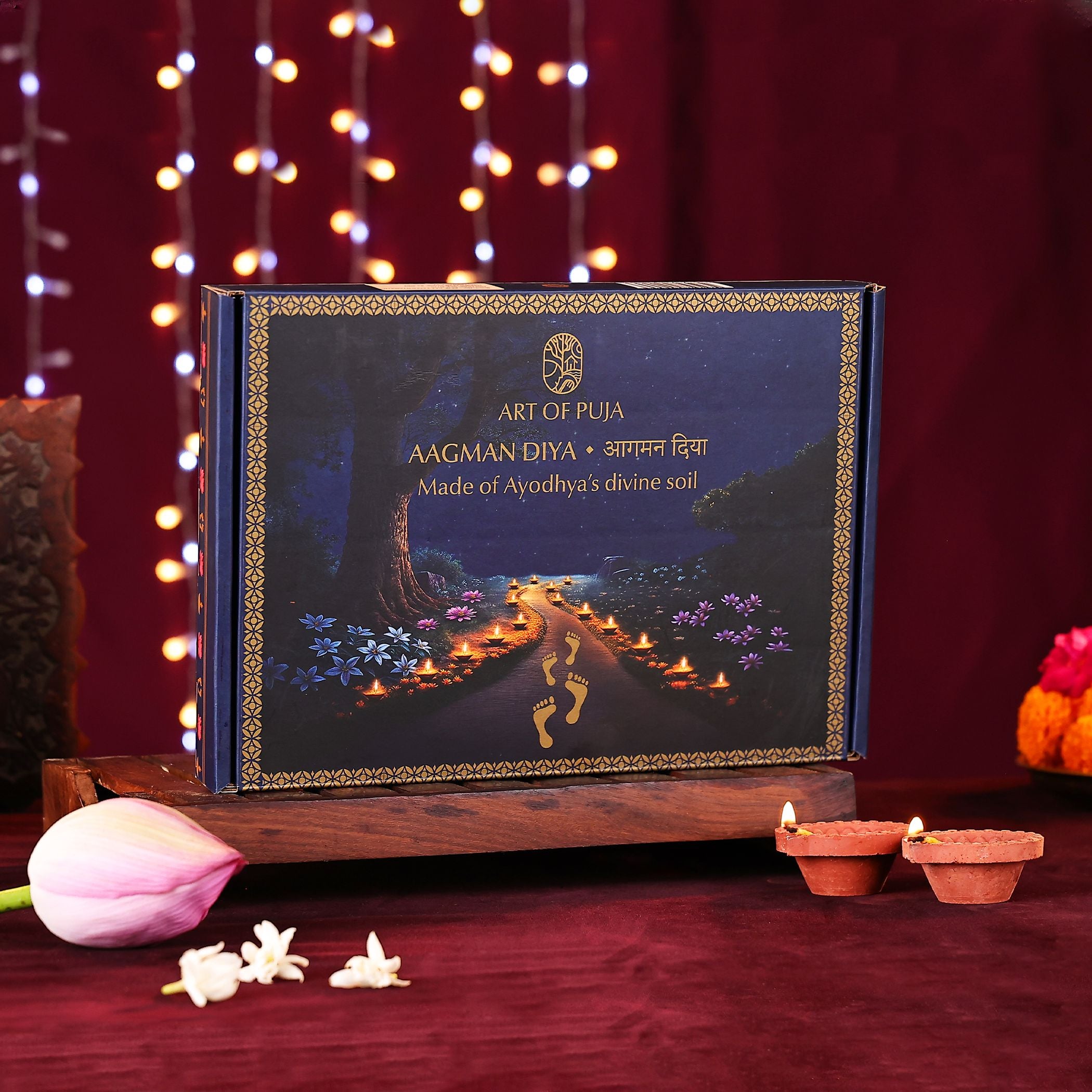 Aagman Diya (Pack of 12) – Grand Celebration with Ayodhya’s Sacred Diyas