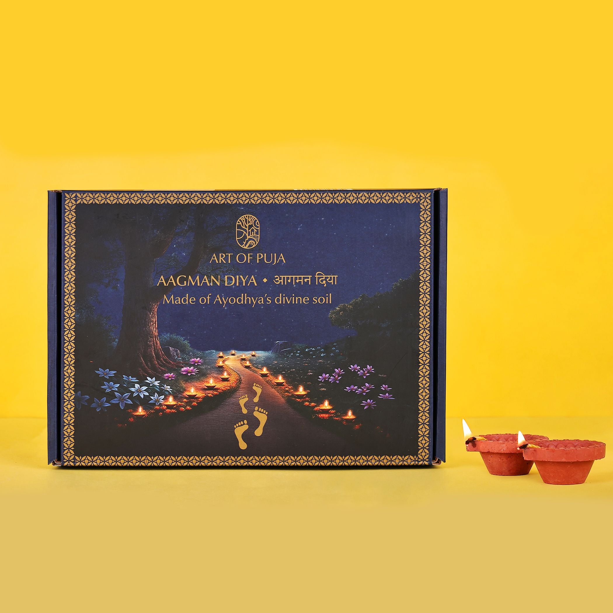 Aagman Diya (Pack of 12) – Grand Celebration with Ayodhya’s Sacred Diyas