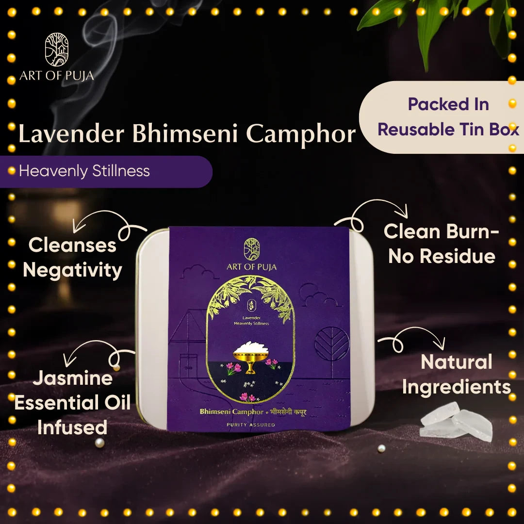 Bhimseni Camphor – Lavander Infused
