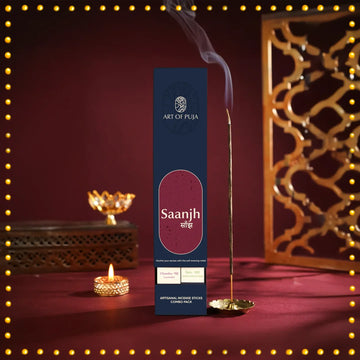 Saanjh Artisanal Incense Sticks (Combo Pack of 2) | Chandra (Lavender) & Tara (Aquilaria Wood Chips)