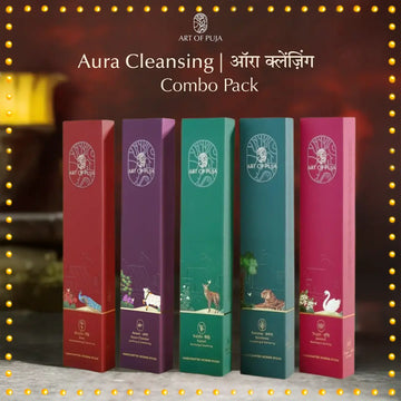 Aura Cleansing Combo (Pack of 5) | Rose, Kesar-Chandan, Kasturi, Rainforest & Jasmine