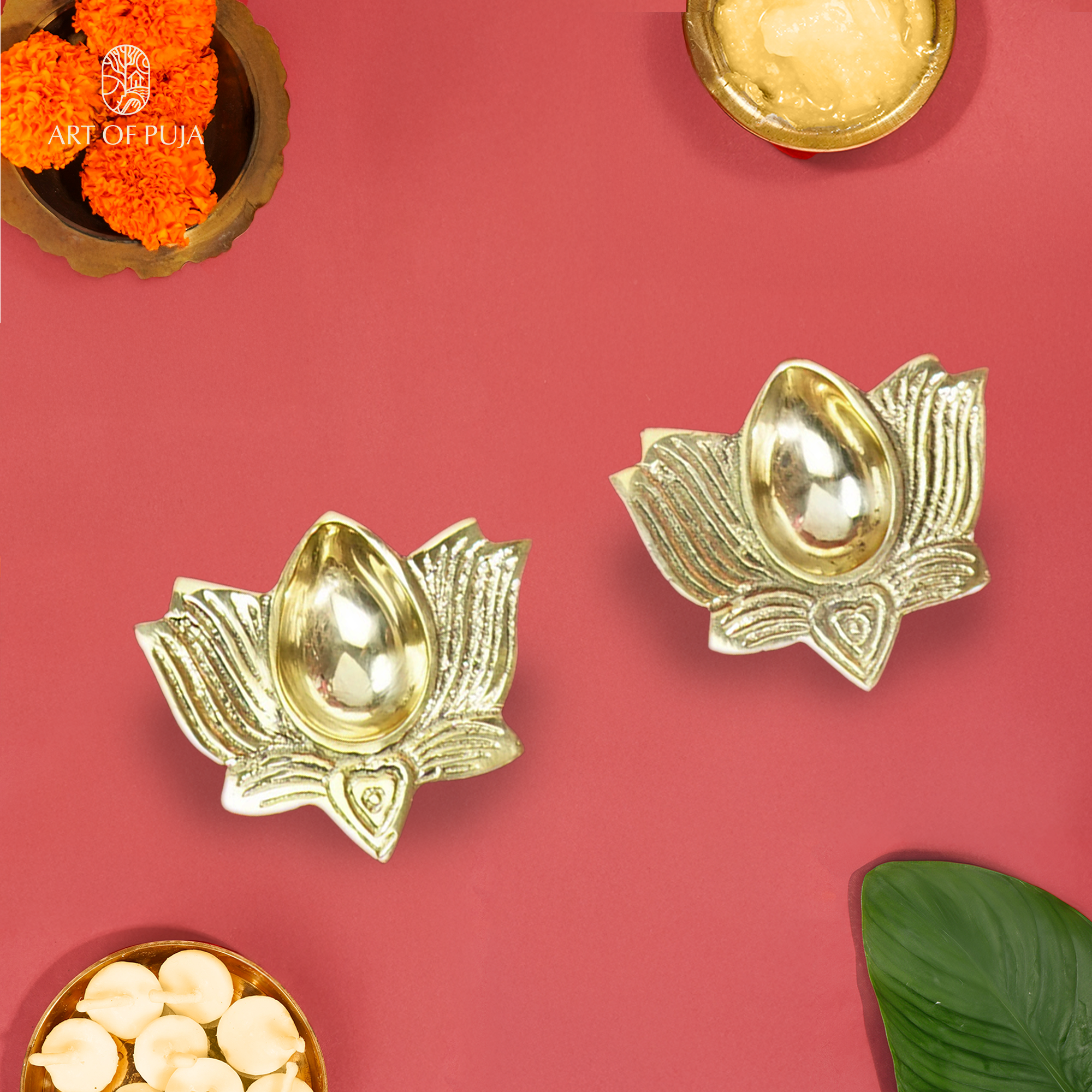 Handcrafted Brass Laxmi Diya – Symbol of Prosperity, Light & Divine Energy | 100% Pure Brass | Made by Indian Artisans