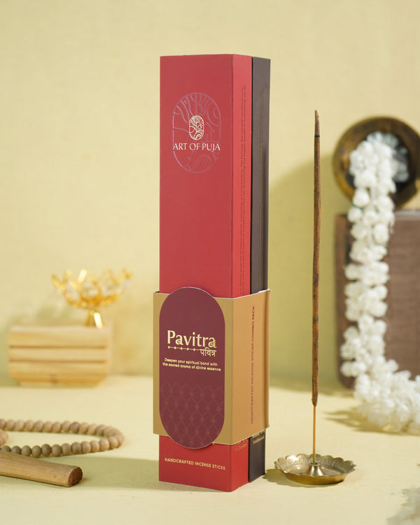 Pavitra Handcrafted Incense Sticks (Combo Pack of 2) | Anand (Sandalwood) & Kripa (Sai Darshan)