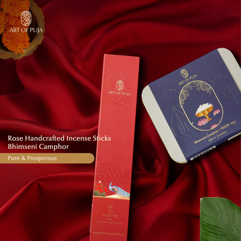 Camphor & Aroma Duo Puja Combo | Kapur Sugandh Sangam for Purity, Positivity & Auspicious Energy