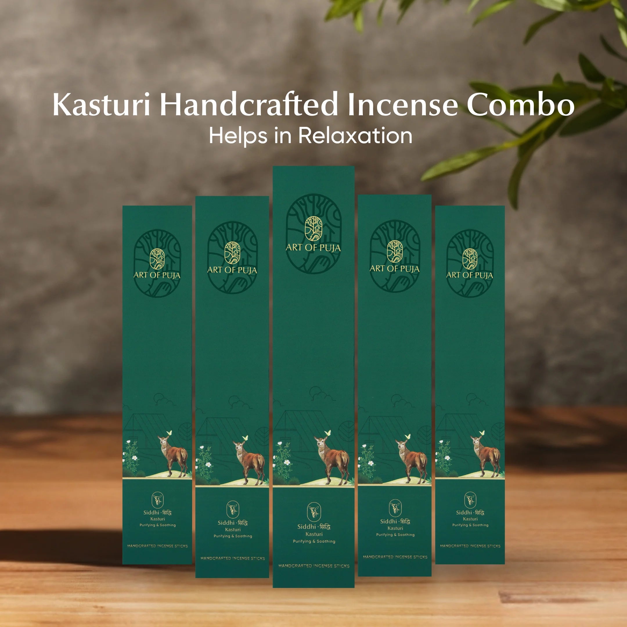 Kasturi Agarbatti Combo Pack | Natural Long Lasting Incense Sticks for Relaxation & Daily Puja
