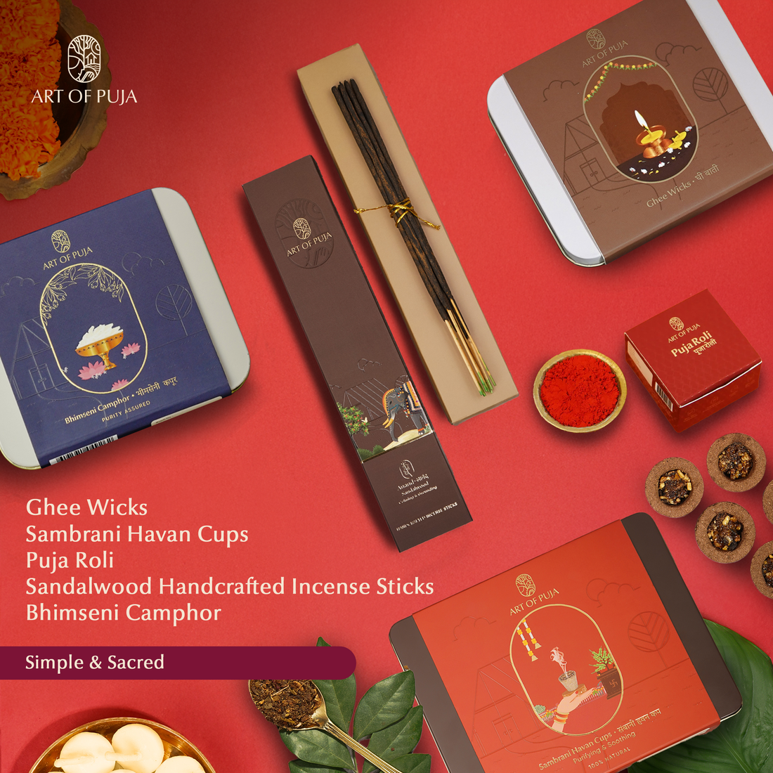 Daily Devotion Puja Combo | Dainik Bhakti Pack for Everyday Puja, Purity & Positive Energy