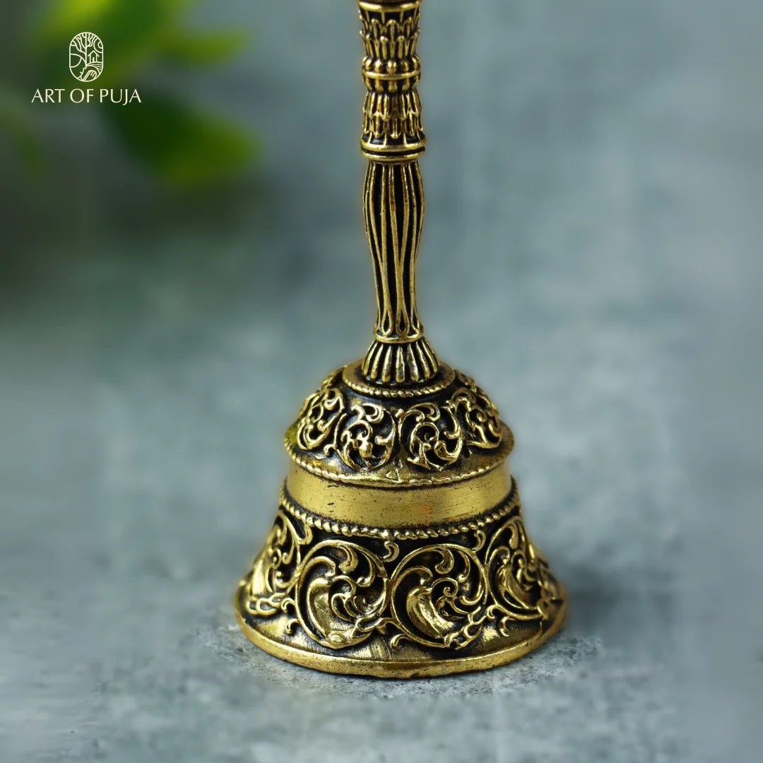 Hanuman Ghanti | Brass Temple Bell  – Strength, Devotion & Auspicious Sound |4 inch