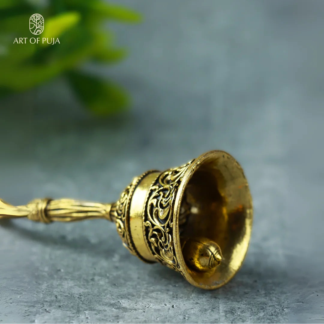 Hanuman Ghanti | Brass Temple Bell  – Strength, Devotion & Auspicious Sound |4 inch