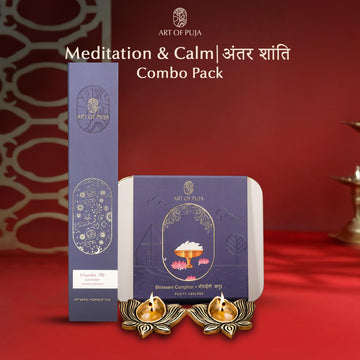 Meditation & Calm Puja Combo | Antar Shanti Pack for Peace, Focus & Divine Stillness