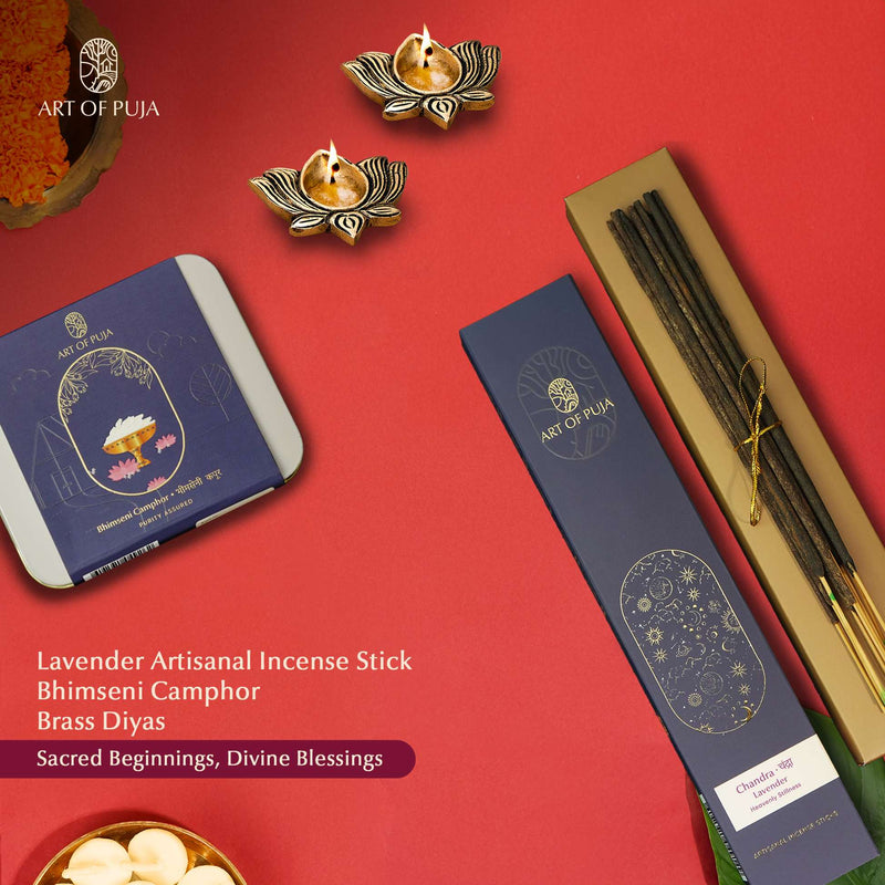 Meditation & Calm Puja Combo | Antar Shanti Pack for Peace, Focus & Divine Stillness