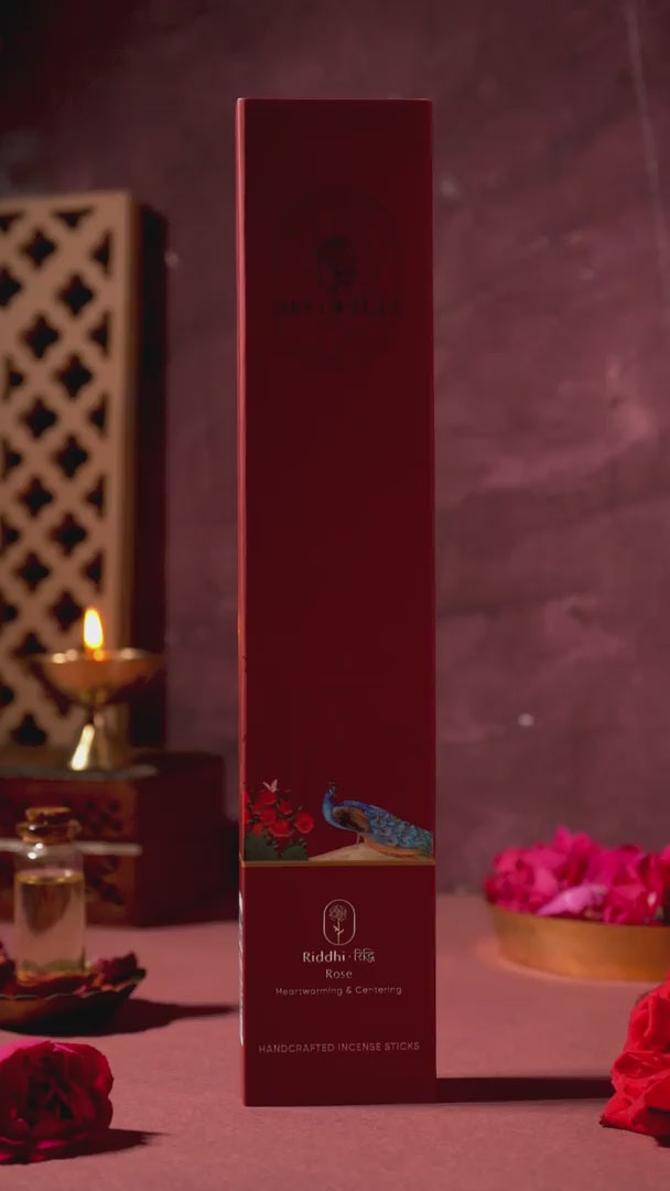 Rose Handcrafted Incense Sticks. Riddhi ( रिद्धि )