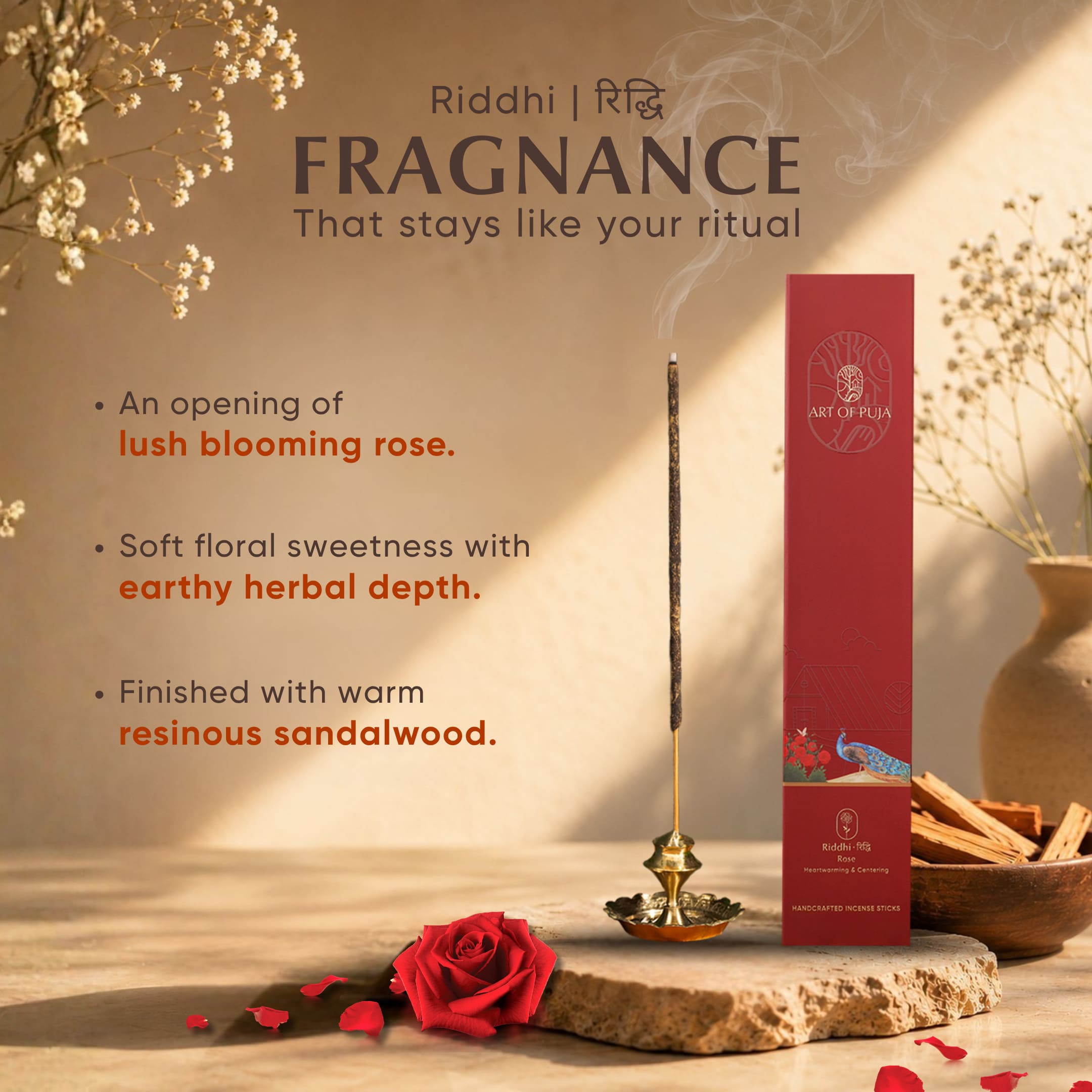 Mood Lifter Combo (Pack of 3) | Rose (Riddhi), Jasmine (Trupti) & Kasturi (Siddhi)