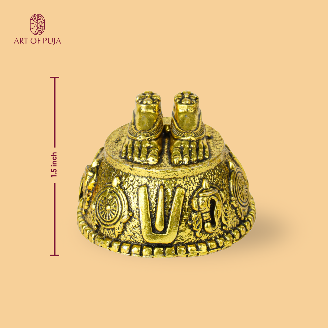 Brass Vishnu Charan Paduka – Divine Symbol of Protection & Devotion